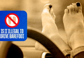 is it illegal to drive barefoot