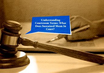 what does sustained mean in court